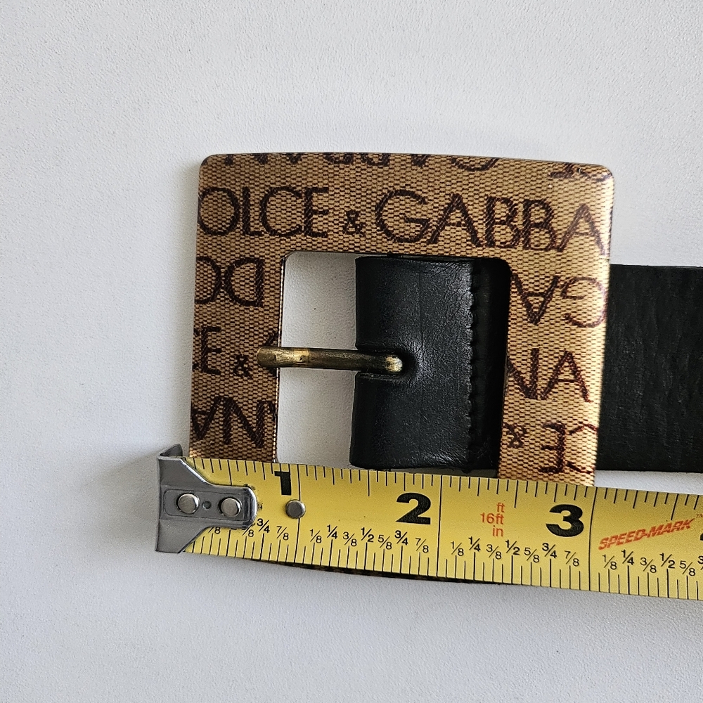 Dolce & Gabbana Black Leather Belt - 90/36 - Picture 13 of 13